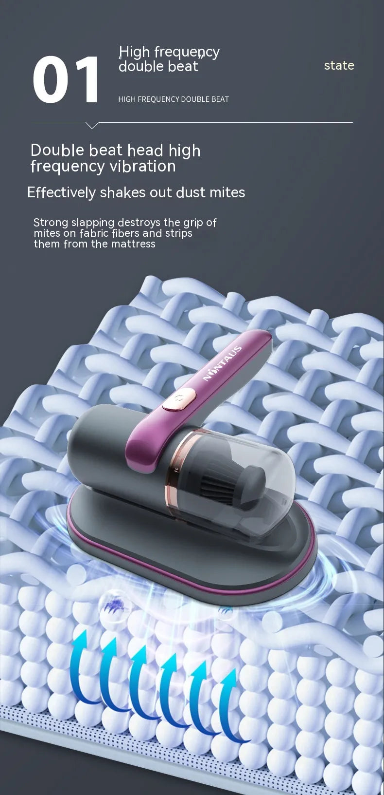 Electric UV Mite Remover & Mini Vacuum Cleaner