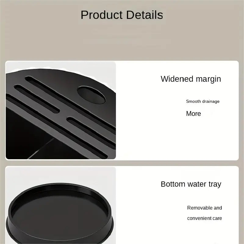 Rotating Knife Rack and Kitchen Storage Organizer