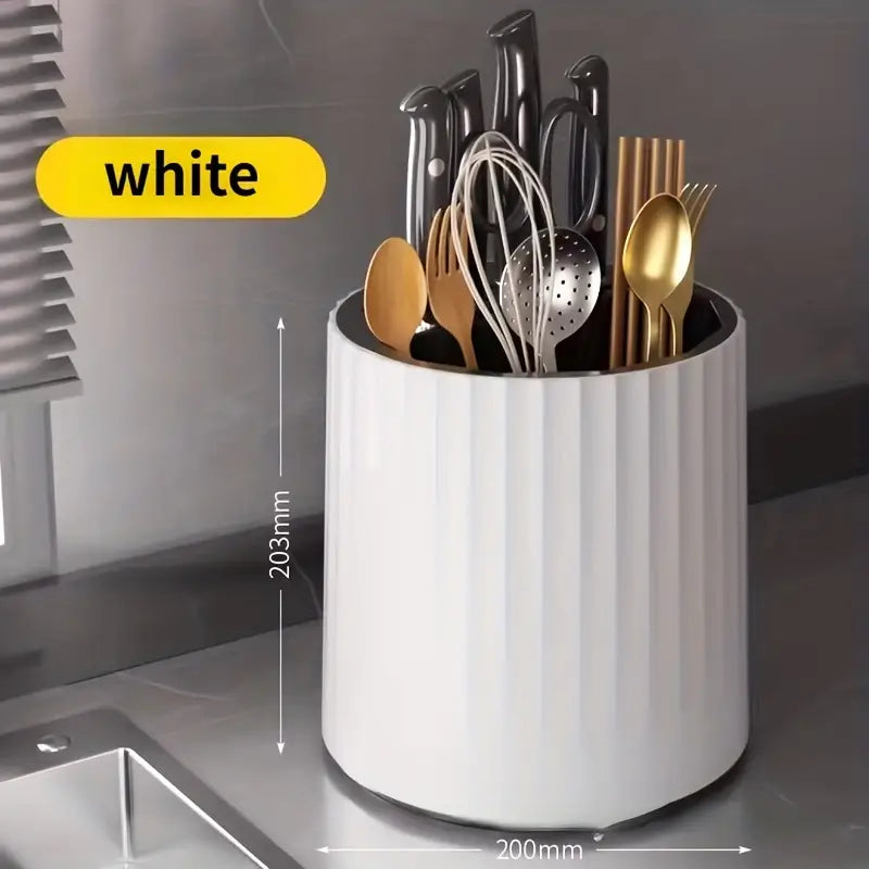 Rotating Knife Rack and Kitchen Storage Organizer